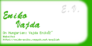 eniko vajda business card